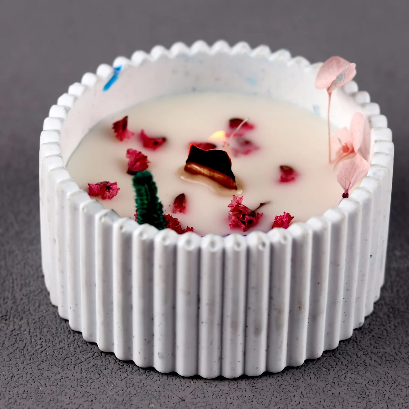 Multi-Functional Milky Round Striped Silicone Craft Bowl Molds