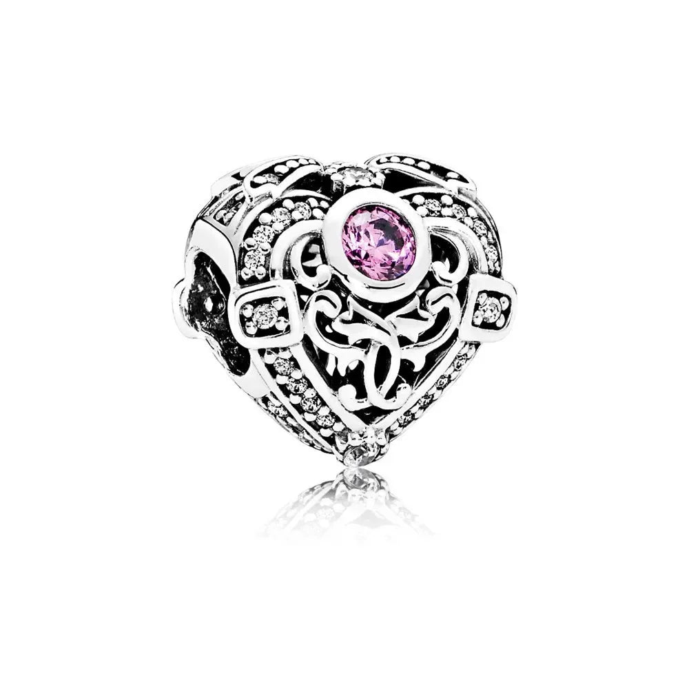 DISNEY Imitation Sterling Silver Metal-Gold-Plated Enamel Clear White Zircon Stones Beads Fine Imitation Fits Pandora Bracelets Charms-Pendants/Colors-Silver/Gold/Clear/Multicolor/Animal