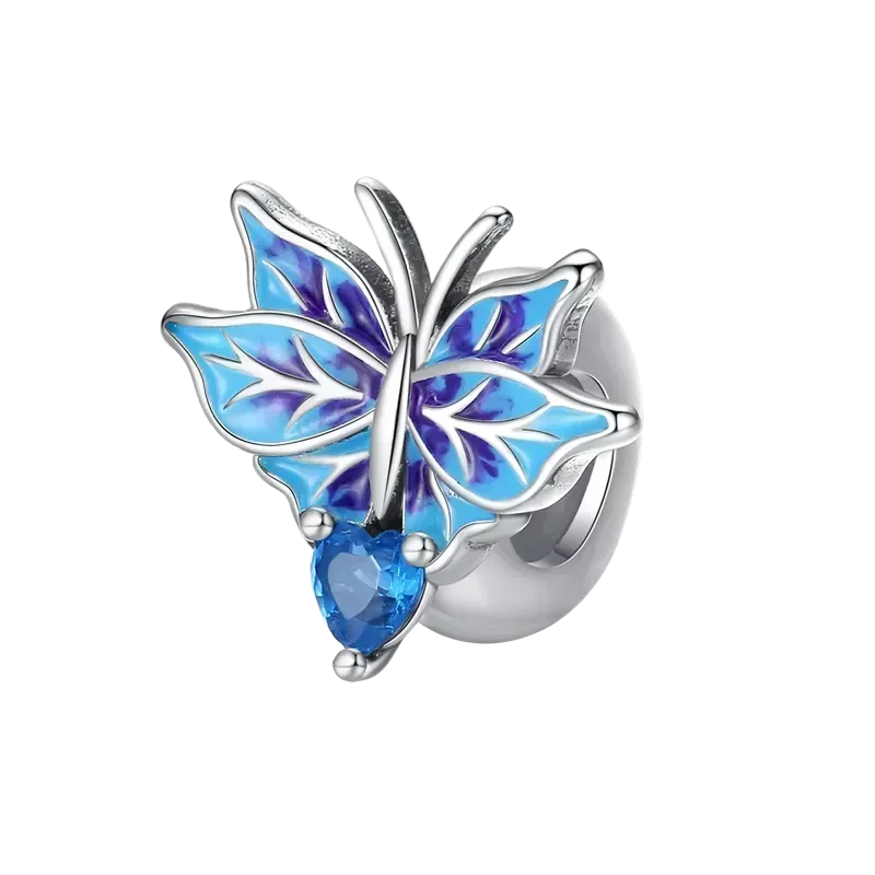 No-EN-Name-Null Women Sterling Silver Enamel Rainbow-Hot Air Balloon Design Fine Imitation Zircon Stone Glass Nuggets Beads Shaped Charms-Pendants/ Colors-Rainbow/Multicolor/Silver/Pink/Animal/Floral