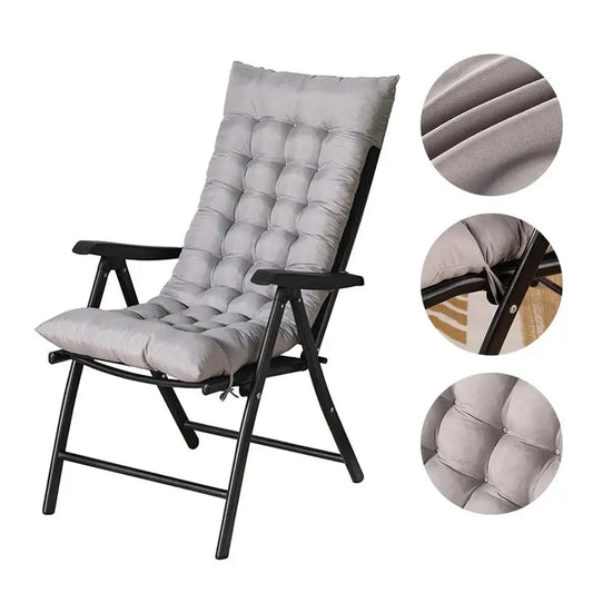 Anti-Slip Pearl Cotton Rocking Chair Recliner w/Cushion /Colors-Gray/Khaki Brown/Multicolor/