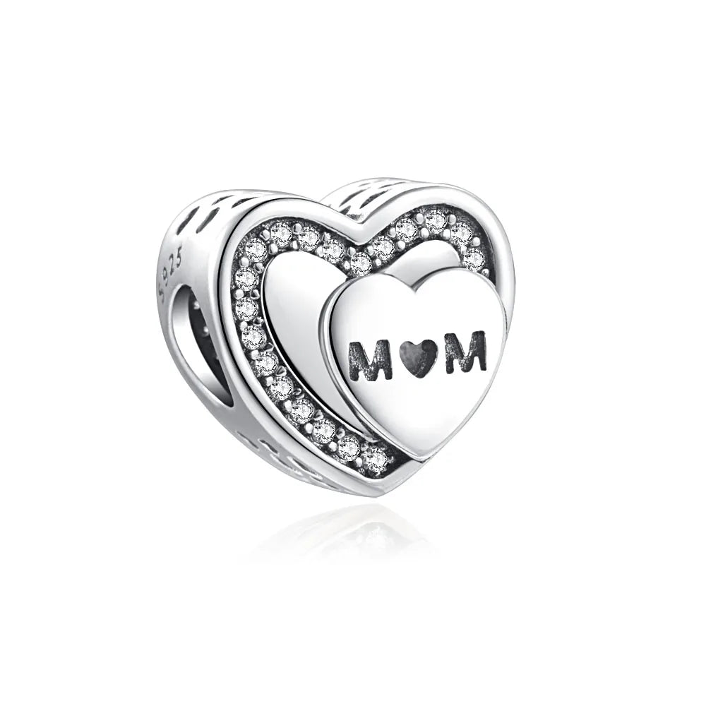 DISNEY Imitation Sterling Silver Metal-Gold-Plated Enamel Clear White Zircon Stones Beads Fine Imitation Fits Pandora Bracelets Charms-Pendants/Colors-Silver/Gold/Clear/Multicolor/Animal