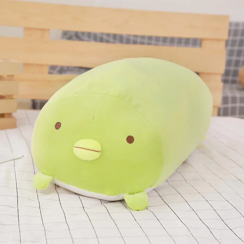No-EN-Name-Null All Ages Modern Soft Plush Polyester-Cotton Fabric Oblong Shaped Multicolor Printed Cute Cartoon Stuffed Animals/ Colors-Multicolor/Brown/Green/Blue/White/Pink/Animals/Size: 18-28cm