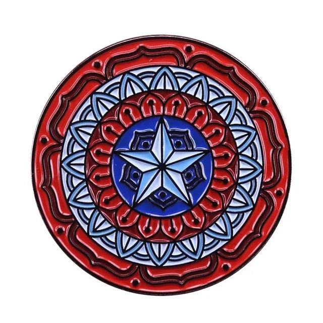 POTDEMIEL Marvel US TV-Movies Series Enamel Multicolor Cartoon Anime LOVERS Metal Alloy Imitation Brooches-Lapel Pins/Colors-Red/Yellow/Orange/Purple/Gold/White/Multicolor/Geometric/Animals
