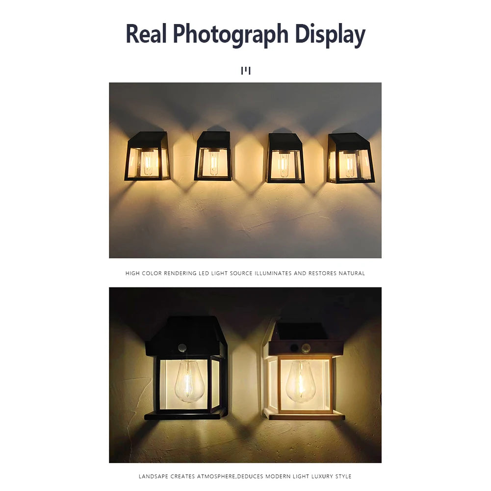 HIMISS Outdoor Waterproof Cool White Solar Powered Gary-Black Square-Oval Plastic Body 18650 Lithium Battery Three Modes Wall-Mounted LED Human Induction EMERGENCY LIGHTING /LED Bulbs Included