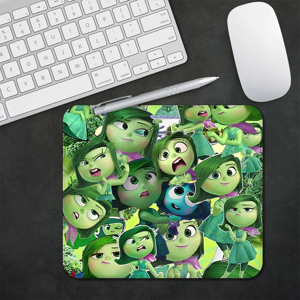 TOPTOY Cute Animated CARTOONS-INSIDE OUT 2-MOVIE-TV Themes Multicolor Rectangle Shaped Gaming Rubber Base Mouse Pads/Colors-Blue/White/Orange/Purple/Black/Multicolor/Pink