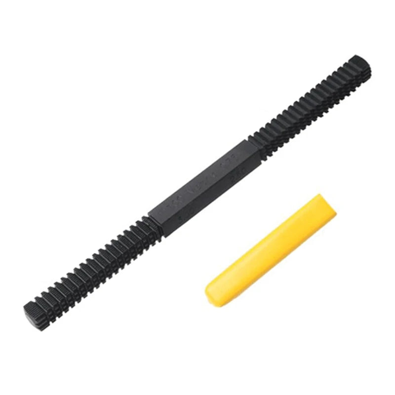 OOTDTY DIY Woodworking Mini Manuel Handheld Yellow Handle-Black Carbon Steel Thread Repair Restoration Metric-Imperial Tool FILES