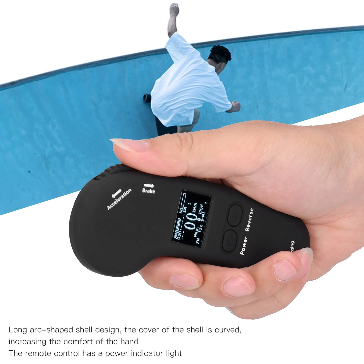 No-EN-Name-Null  Men Handheld Black Wireless Remote Control Four-Wheels-Electric Flat-Plate Wood Skateboards Electric Vehicle (EV) Parts-Accessories