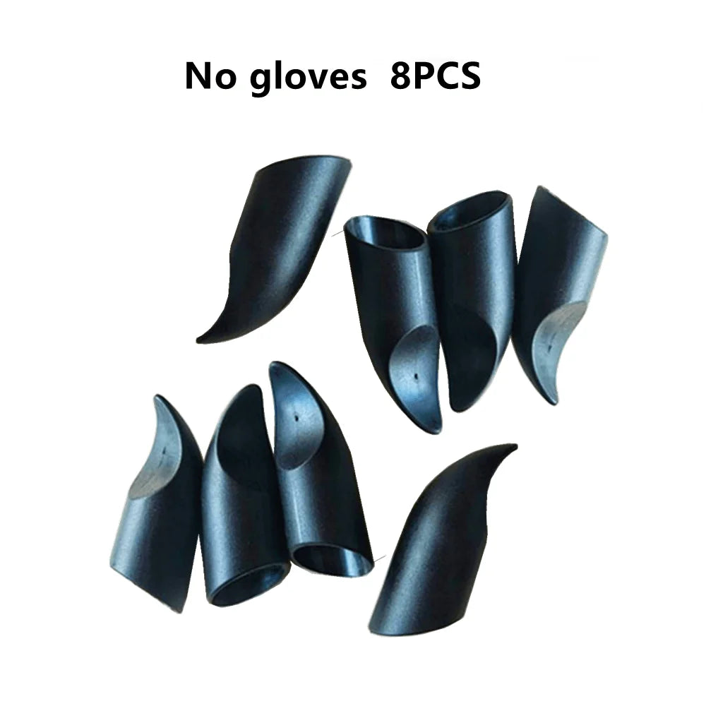 No-EN-Name-Null Outdoor Adults Waterproof Green Removable Black 8 Plastic Claw Tips Puncture Resistant Elbow Length Cotton Digging Gloves Gardening Accessories /Colors-Green/Purple/Black/White/Multicolor
