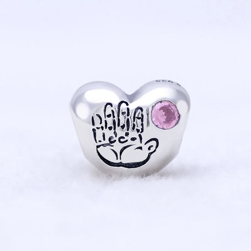 DISNEY Imitation Sterling Silver Metal-Gold-Plated Enamel Clear White Zircon Stones Beads Fine Imitation Fits Pandora Bracelets Charms-Pendants/Colors-Silver/Gold/Clear/Multicolor/Animal