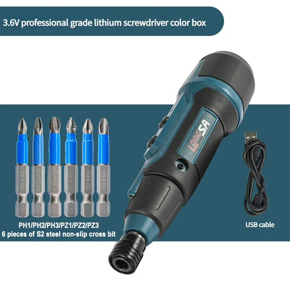 Large Torque Electric Screwdriver 0.15-7 Nm Manual Tool Ratchet Screwdriver Set Mini Electric Drill Hand Tools With Flashlight