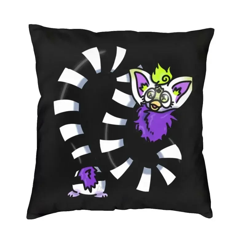 No-EN-Name-Null Printed Square Cartoon Anime Furby Design Decorative Throw Pillows