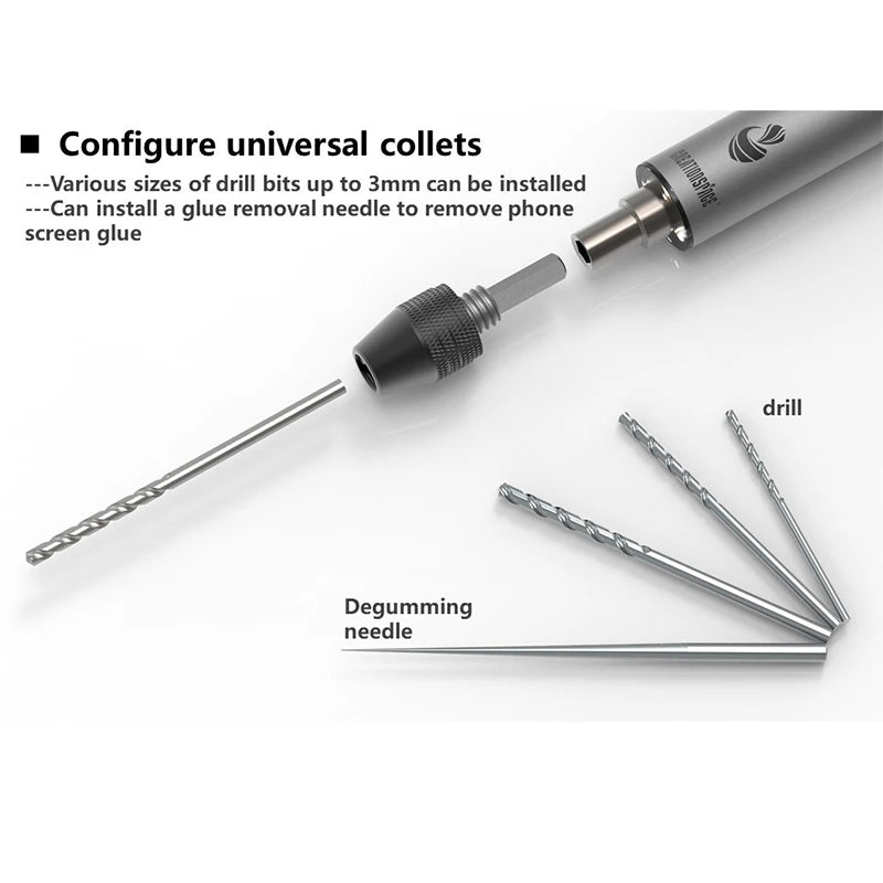 No-EN-Name-Null Mini 3.6V One-Way Clutch Silver-Black-Orange Body Electric Lithium Rechargeable Battery-Powered LED Shadowless Lights Straight Handle Power Screwdriver Sets/Colors-Black/Silver/Orange/Gray/Multicolor