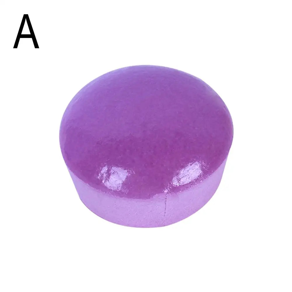 No-EN-Name-Null Mini Super Soft TPR Plastic Purple Round Shaped Sticky Bread Cakes Pinching Squeeze Slow Rebound Stress-Reliever Novelty Activity Toys/Colors-Blue/Green/Pink/Purple/Brown/Ages: 13-18 Years Old-Adults