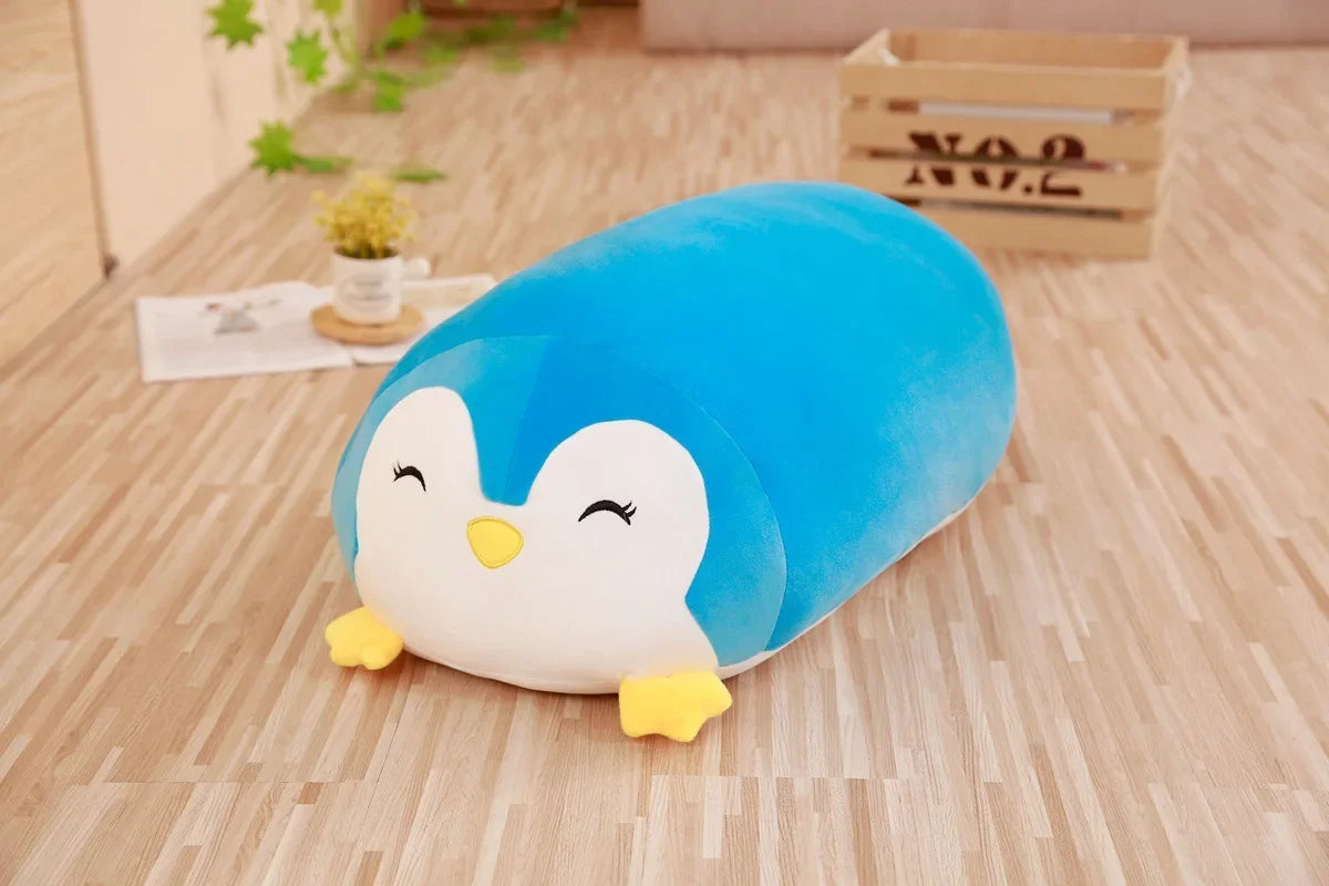 No-EN-Name-Null All Ages Modern Soft Plush Polyester-Cotton Fabric Oblong Shaped Multicolor Printed Cute Cartoon Stuffed Animals/ Colors-Multicolor/Brown/Green/Blue/White/Pink/Animals/Size: 18-28cm