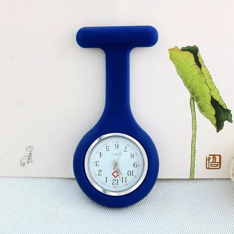 NULL Universal Quartz Analog Display Purple Silicone Jelly Covered Purple Nurses-Doctor Pin Fob Watches/Green/Yellow/Orange/Dark Blue/Baby Blue/Sky Blue