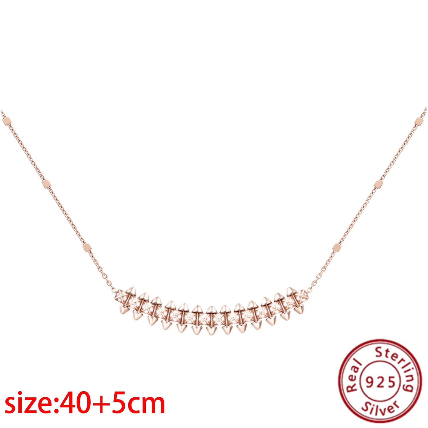 No-EN-Name-Null Adult Women Sterling Silver-Gold Plated Metal Zircon Clear White Diamond Stones Round O-Shaped Fine Imitation Chain Pendant Necklaces/Colors-Gold-Silver/Geometric/Clear/White/Rose Gold