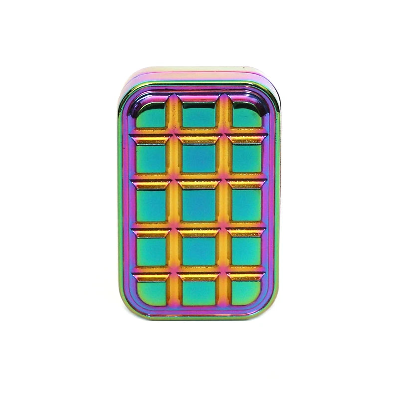 AHHLCLT Kids-Adults Rectangle All-Metal Chocolates Bar Design Magnetic EDC Fidget Slider Stress-Relief Toys/Ages : 14-18 Years Old + Older/Colors-Multicolor/Black/Silver/White/Gray