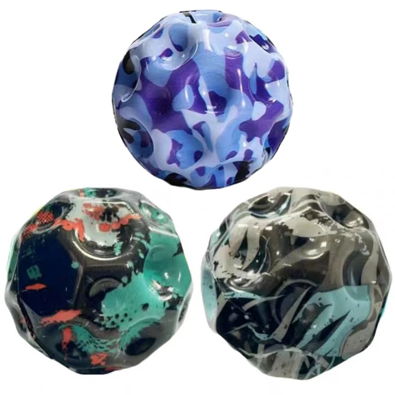 MUDDY PUDDLES Unisex Extreme Camouflage Synthetic Rubber Sports High Playground Bouncy Balls/Ages: 3-18 Years Old + Older /Colors-Multicolor/Camouflage/DON'T EAT