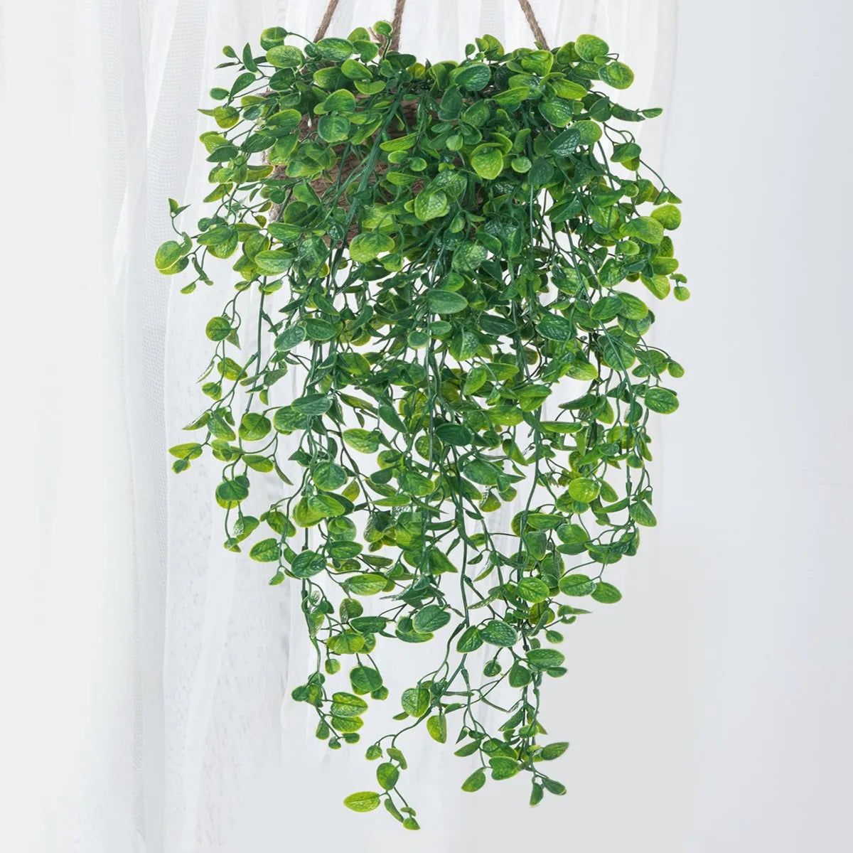 Green Outdoor Non-Flowering Artificial Plastic Magnoliopsida IVY Hanging Plants