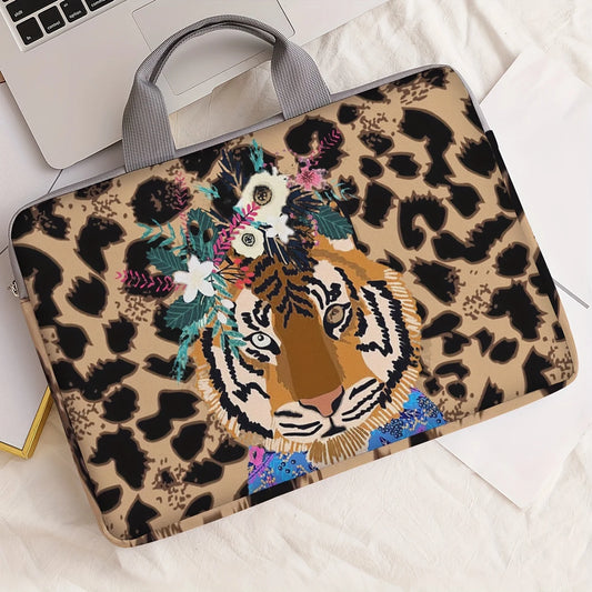Tiger Pattern Laptop Polyester Briefcase Bags/With Handle/ No Handle/Suitable for 14 inch Laptops/Colors-Animal Colors
