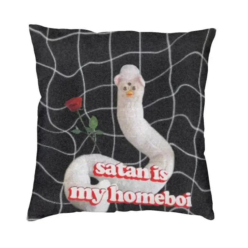 No-EN-Name-Null Printed Square Cartoon Anime Furby Design Decorative Throw Pillows