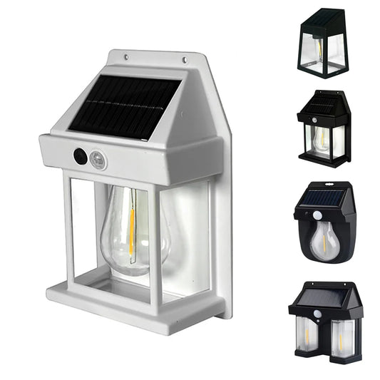 HIMISS Outdoor Waterproof Cool White Solar Powered Gary-Black Square-Oval Plastic Body 18650 Lithium Battery Three Modes Wall-Mounted LED Human Induction EMERGENCY LIGHTING /LED Bulbs Included