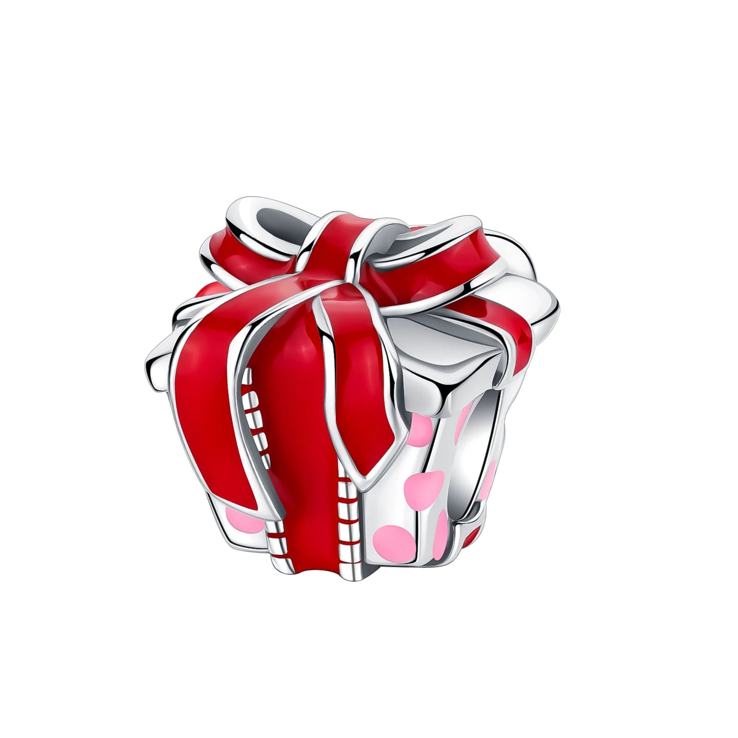 No-EN-Name-Null Women Sterling Silver Enamel Rainbow-Hot Air Balloon Design Fine Imitation Zircon Stone Glass Nuggets Beads Shaped Charms-Pendants/ Colors-Rainbow/Multicolor/Silver/Pink/Animal/Floral