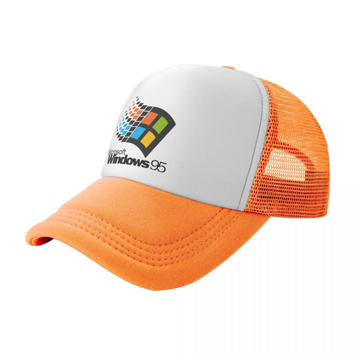 No-EN-Name-Null Unisex Adjustable Fit Adults Summer Windows 95 Geeks Mesh Baseball Caps/Colors-Red/Green/Pink/Blue/Orange/Yellow/Multicolor