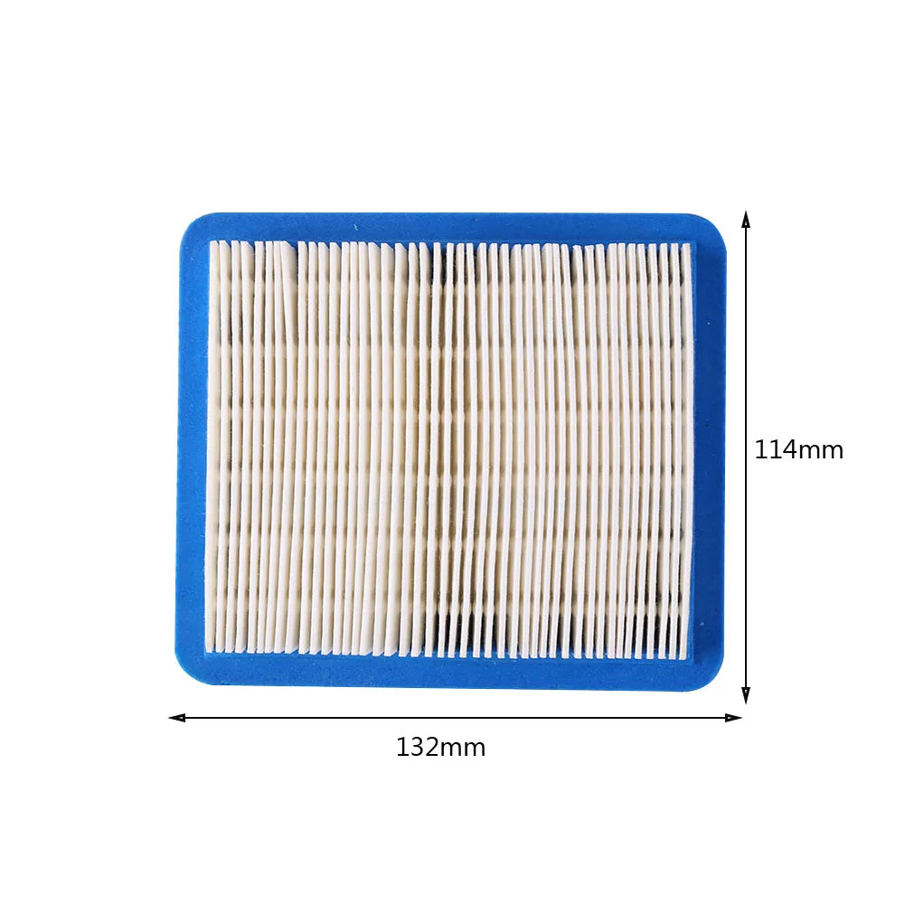 VKTECH 5-20 PCS Briggs Stratton Lawn Mower White Background Blue Frame Rectangle Shaped Replacement Air Filters Lawn Mower Accessories