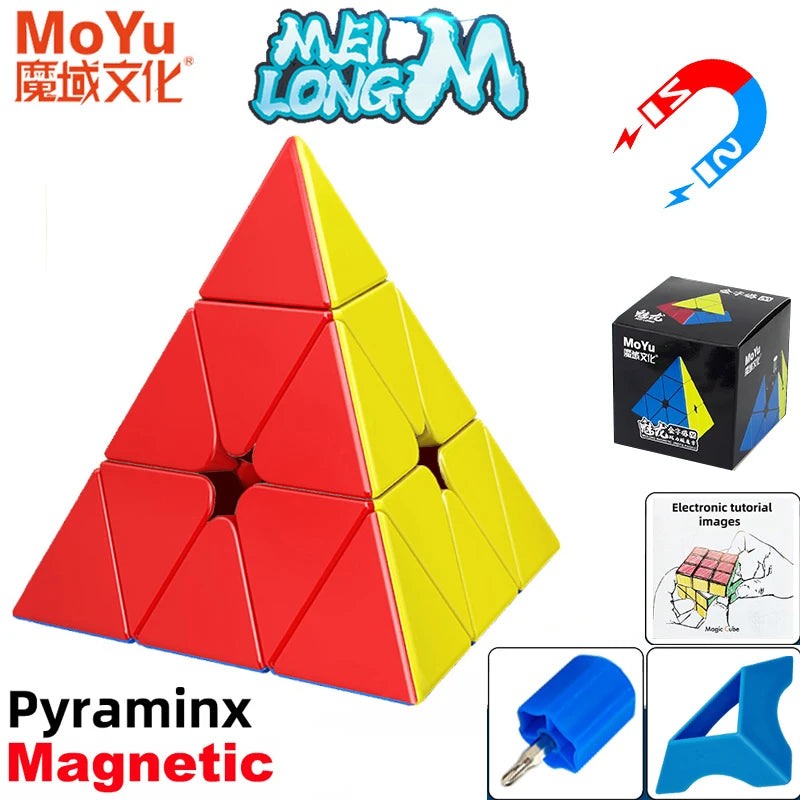 NULL Kids Medium Hard Plastic Square Shaped 3D Dissection Stickless Magic Fury Magnetic Fast Speed Mechanical Puzzle Rubik Cube Toys/Ages: 6-14 Years Old + Older/Colors-Red/Green/Orange/Blue/White/Clear/Geometric