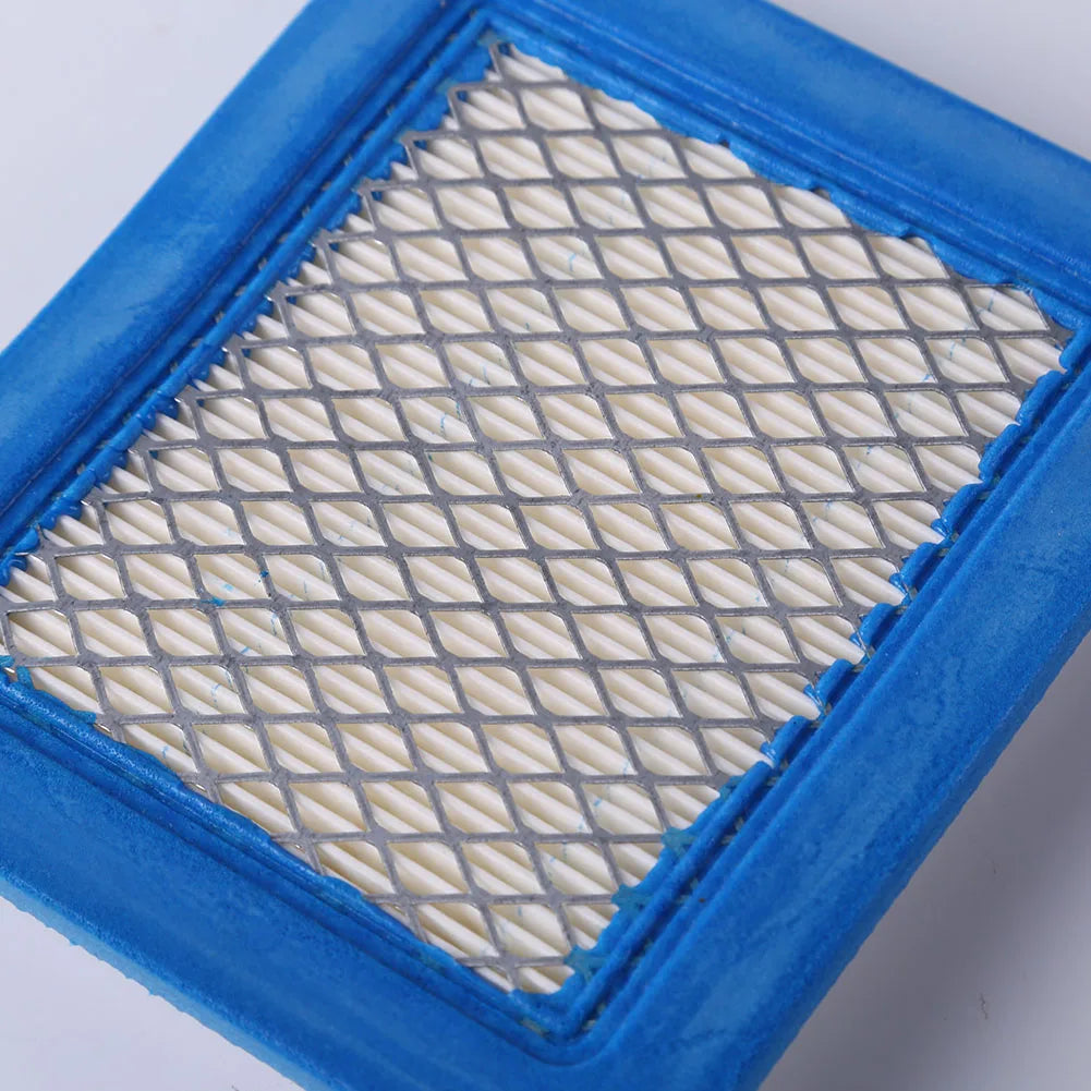 VKTECH 5-20 PCS Briggs Stratton Lawn Mower White Background Blue Frame Rectangle Shaped Replacement Air Filters Lawn Mower Accessories