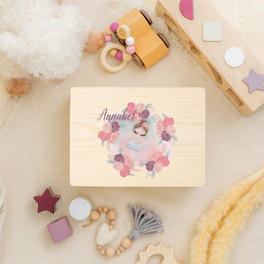 Unisex DIY Craft Babies-Kids All Ages Personalized Locked Floral Nature Wood Durable Hinges Newborn Babies-Adults Keepsake Boxes/Babies Ages: 0-6 Months