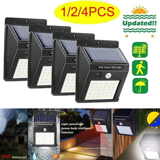 HEINAST Cool White LED Solar-Powered Black Plastic Body Dimmable 3 Light Modes Automatic Start Wireless Human Body Intelligent PIR Motion Sensor Light Waterproof Wall-Mounted Flood-Spot Lights/Colors-Black/White/Gray