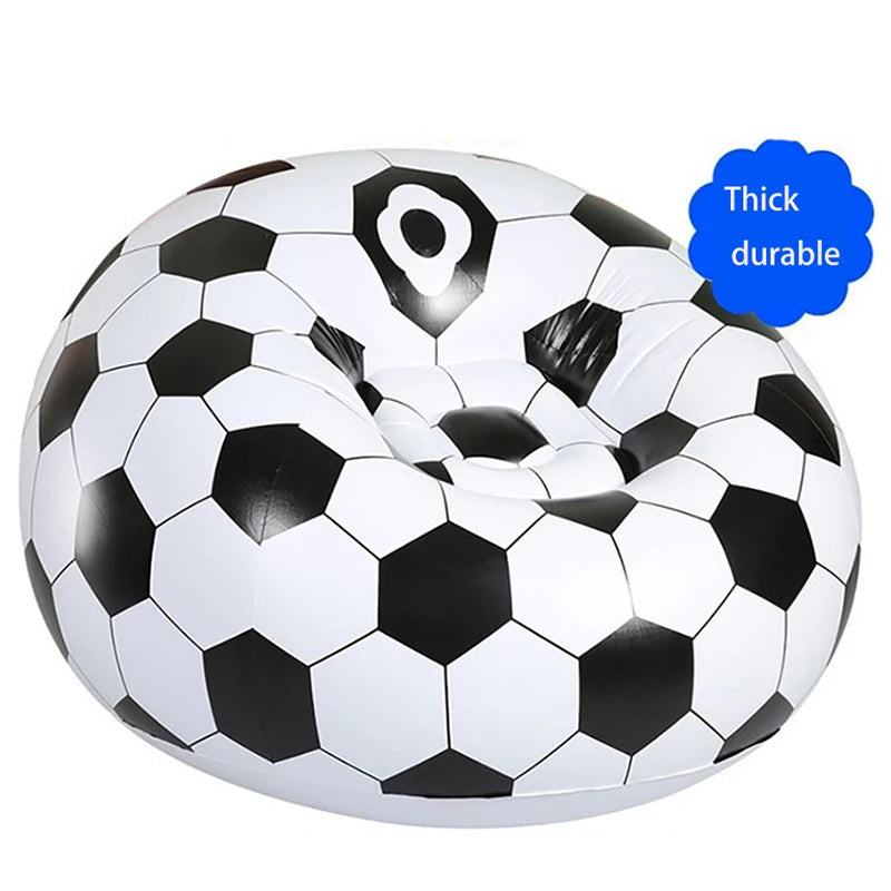 ZJMZYM Modern Indoor Soccer Ball-Basketball Sport Theme Round Shaped Vinyl Upholstery Inflatable Durable PVC Plastic PS Synthetic Multicolor Polyester One Person Lazy Bean Bag Chairs /Colors-Orange/Black/White/Multicolor/Geometric