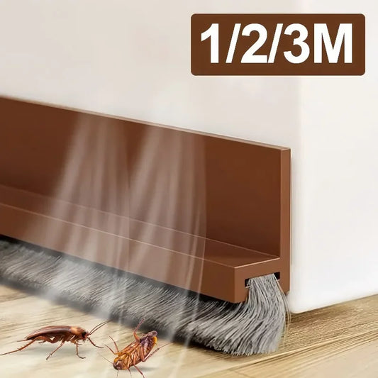 TPE Thermoplastic Elastomer Sound-Wind-Dust-Bug Proof Under Door Sweeps/Non-Self Adhesive/Colors-Brown/Gray/Black