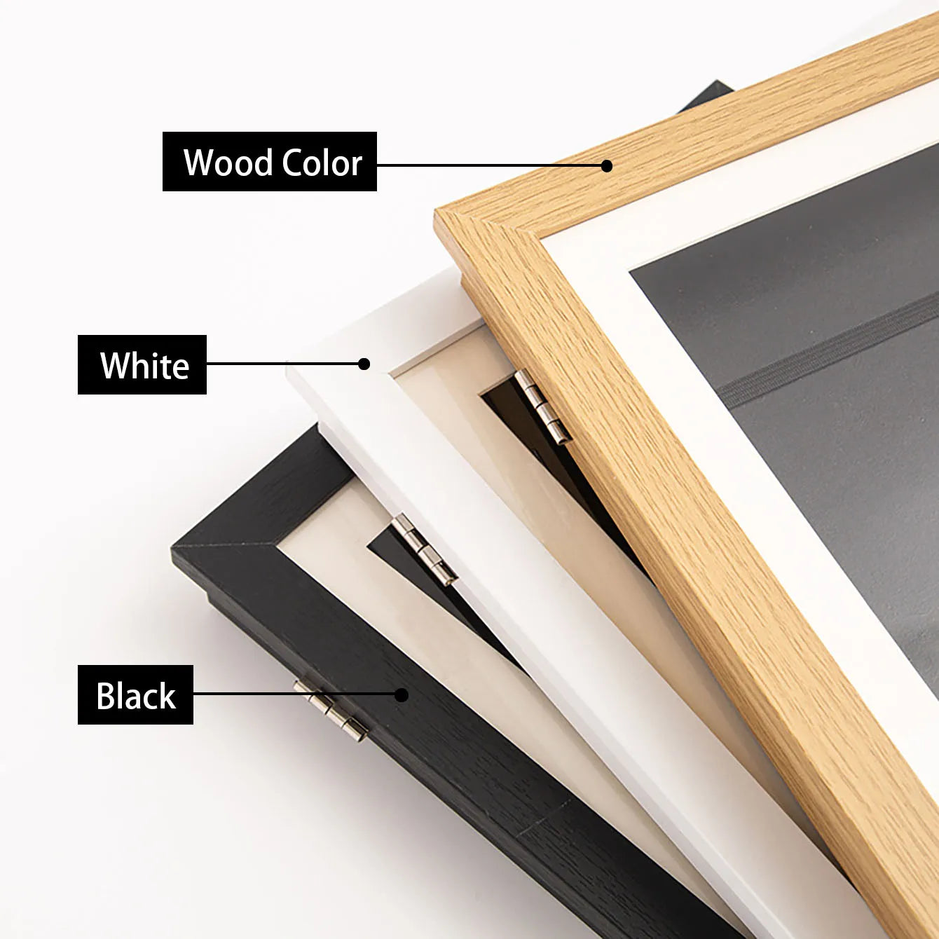 Wood Flap Art Frames Magnetic A4 Photo Frame Framed Picture DIY Children's Exhibition of Paintings Home Decoration Storage Rack