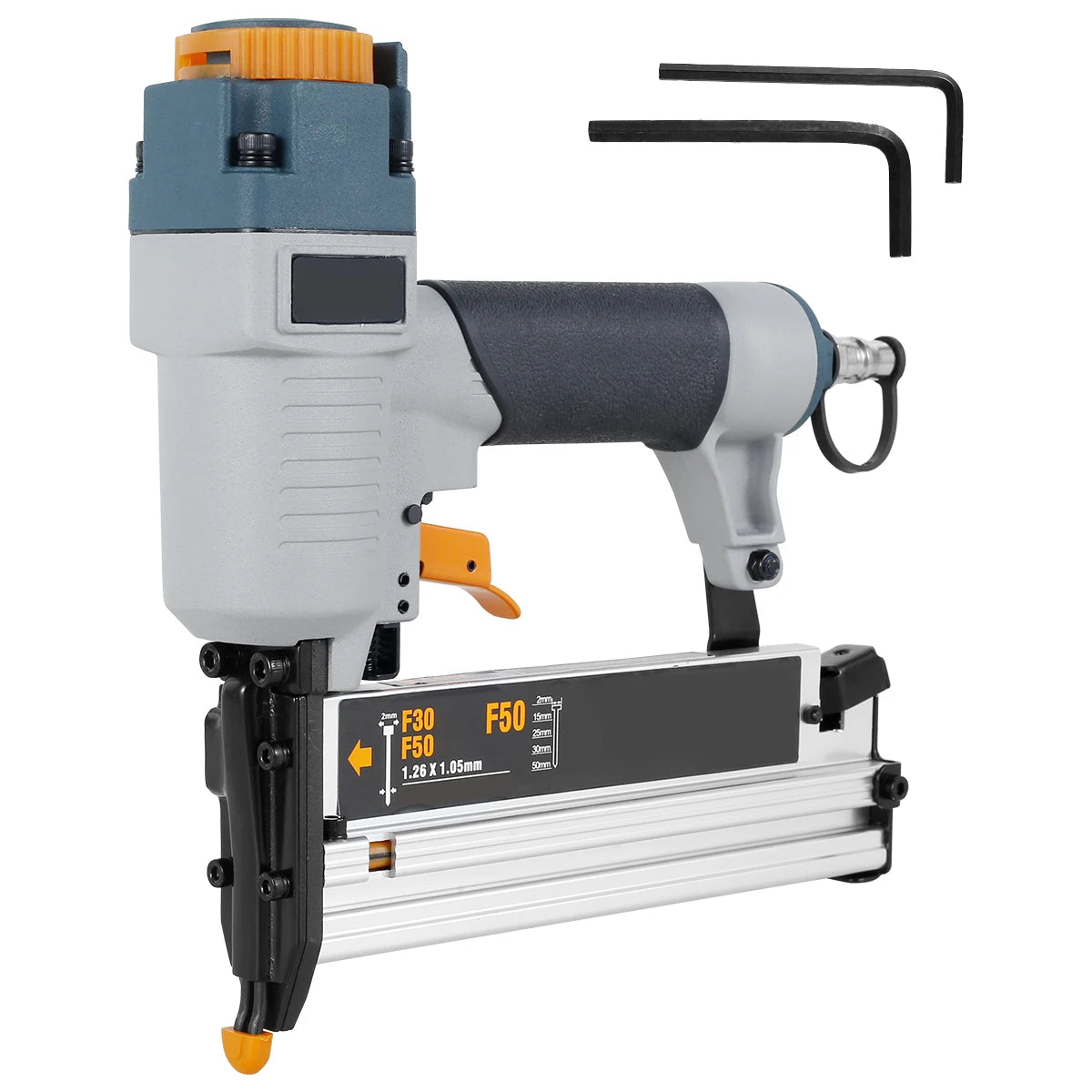 TOORISE Outdoor Multicolor Plastic Body Carpenter Pneumatic Nail Driver Silver Metal Air Riveter Finish Nailers/Colors-Gray/Orange/Black/Silver/Multicolor