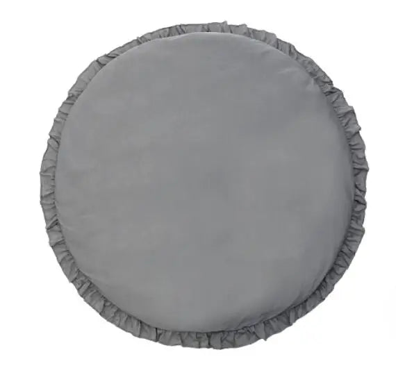 Newborn Babies Round Soft Cotton Fabric-Foam Play Mats/Colors-Pink/Gray/White/Beige/Geometric/Multicolor/Animal