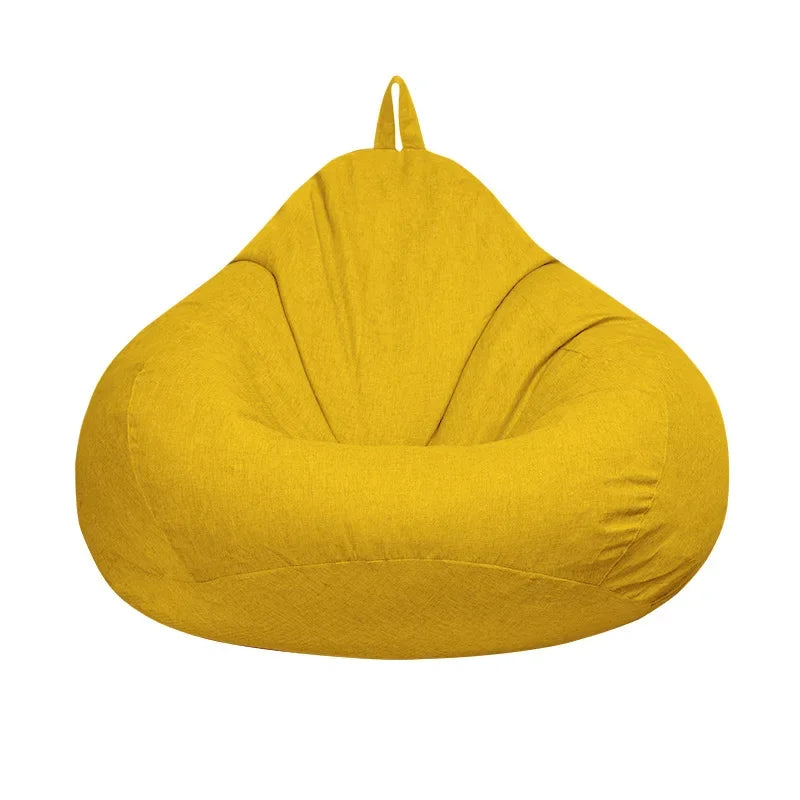 1 pcs Bean Bag Fabric COVER ONLY /Colors-Black/Gray/Red/Brown/Yellow/Blue/Size:100cm x120cm