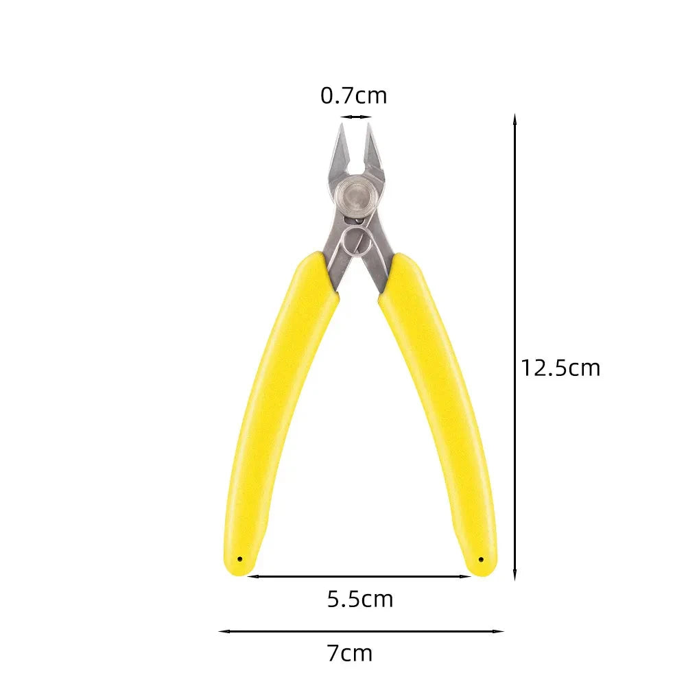 Universal Stainless Steel Pliers DIY Electronic Diagonal Side Cutting Nippers Wire Cable Cutter 3D Printer Parts Hand Tools