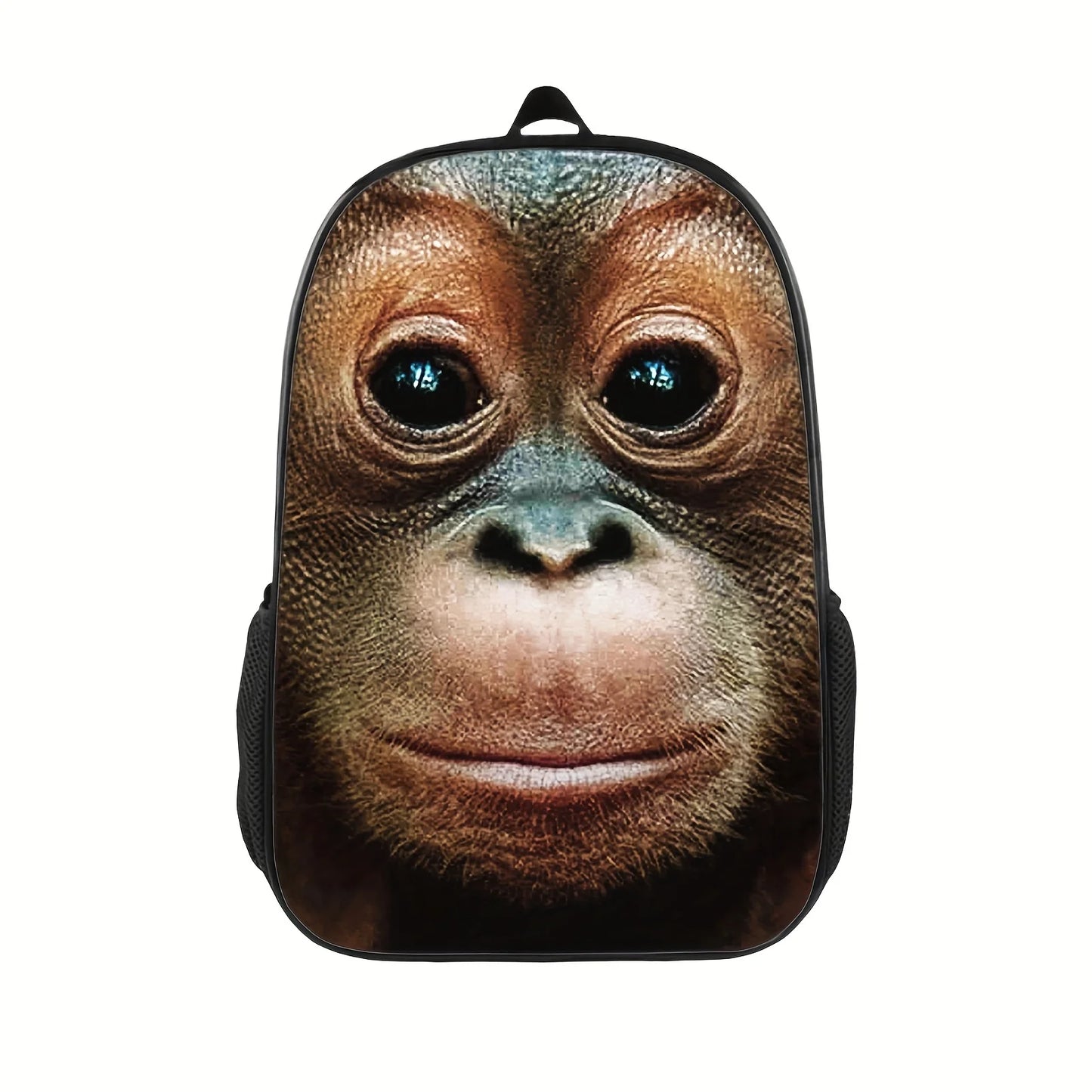 BRENDY Kids 3D Cartoon Printed Wild Animals-Cartilaginous Fish Design Zippers External Pockets Resin Mesh Softback Polyester Fabric Wide Shoulder Straps-Handle Built-In Laptop Compartment School Backpacks