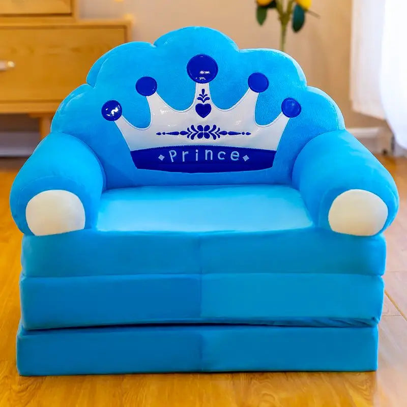 No-EN-Name-Null  Modern Kids One Seat Purple Cute Cartoon Animals-Princess Design Upholstered Padded Soft Polyester Fabric Armchairs/Colors-Purple/Red/Pink/Blue