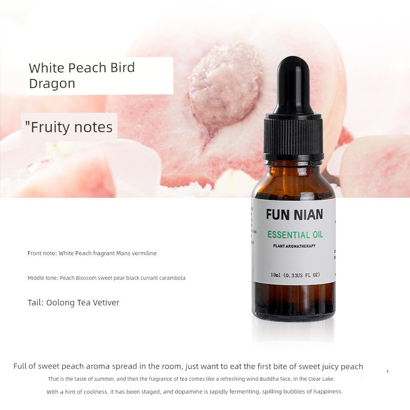 Fun Nian Water-Soluble Plant Aromatherapy Essential Oil Bottle Cap Dropper Design For Humidifier/Colors-Black/Brown/White/Blue/Multicolor