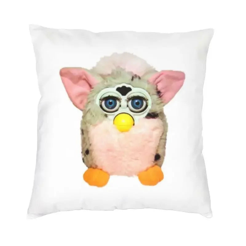 No-EN-Name-Null Printed Square Cartoon Anime Furby Design Decorative Throw Pillows