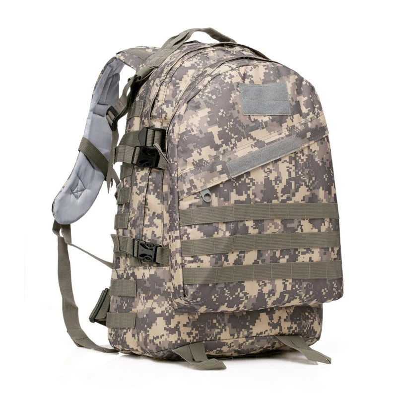 JARHEAD Large Outdoor Waterproof Green Oxford Nylon Fabric 3D Tactical Rucksack Polyester Lining Built-In Compartment Shoulder Straps-Handle Military Backpacks/Internal Padding/Colors-Camouflage/Green/Beige/Black