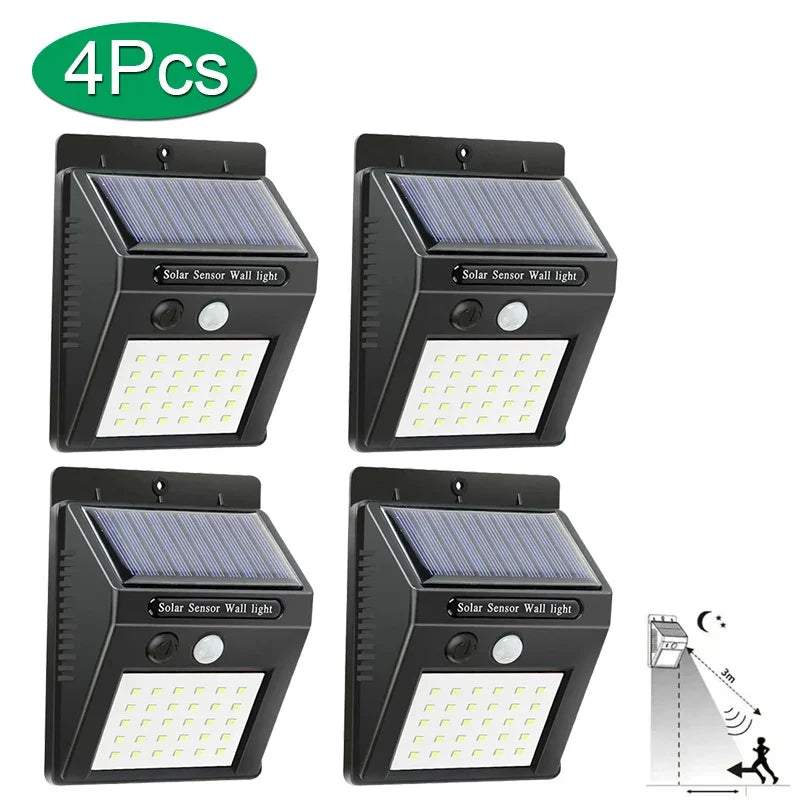 HEINAST Cool White LED Solar-Powered Black Plastic Body Dimmable 3 Light Modes Automatic Start Wireless Human Body Intelligent PIR Motion Sensor Light Waterproof Wall-Mounted Flood-Spot Lights/Colors-Black/White/Gray