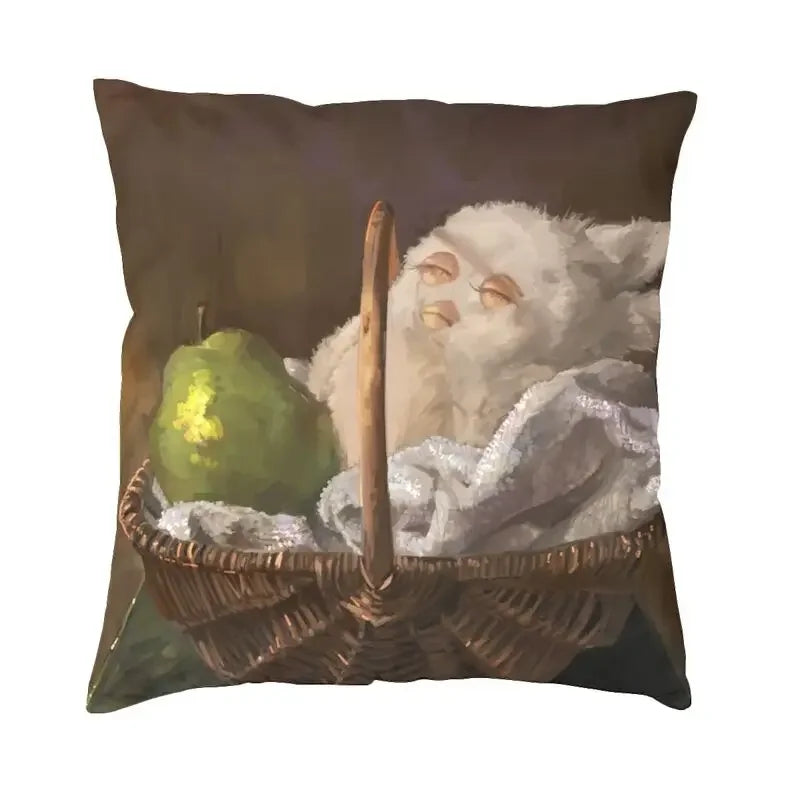 No-EN-Name-Null Printed Square Cartoon Anime Furby Design Decorative Throw Pillows