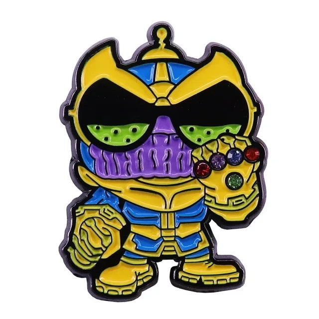 POTDEMIEL Marvel US TV-Movies Series Enamel Multicolor Cartoon Anime LOVERS Metal Alloy Imitation Brooches-Lapel Pins/Colors-Red/Yellow/Orange/Purple/Gold/White/Multicolor/Geometric/Animals