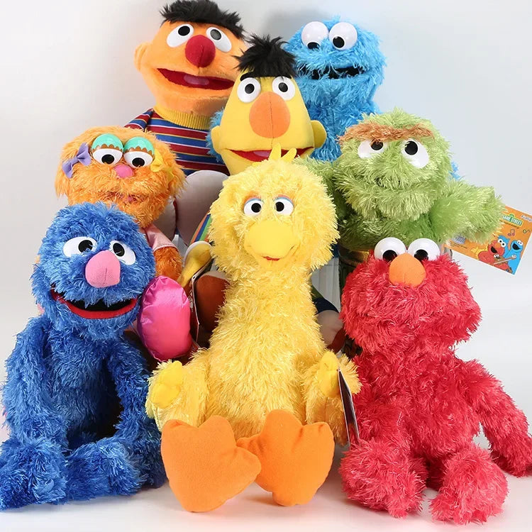 No-EN-Name-Null TV-Movie The Original Sesame Street Soft Plush Cotton Polyester Fabric Multicolor Stuffed Animals Toys/Ages: All Ages/3-18 Years Old-Adults/Colors-Multicolor/Red/Striped/Orange/Blue/Green/Yellow