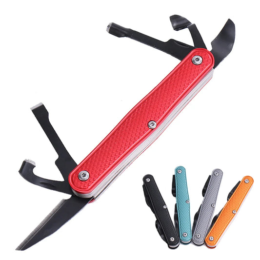 CHGLMPOSS Multicolor Body Rounded Corners Long Rectangle Built-In Right Handed Six Wood Carving Edges Foldable Whittling Cutter Aluminum Carbon Steel Blades Wood Cutting Tools Knives/Colors-Red/Black/Orange/Green/Silver/Multicolor